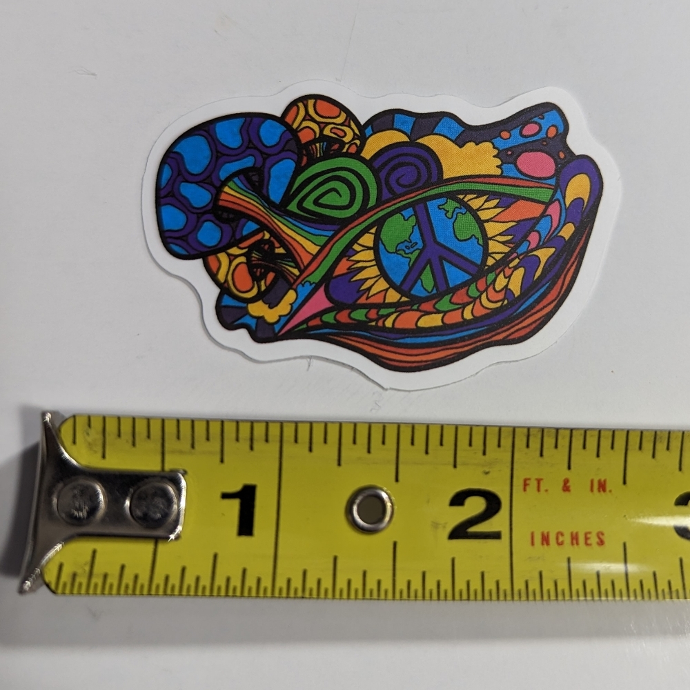 Peace Sign Eye Sticker - Picture 2 of 2